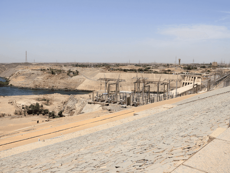 Asuánská přehrada Egypt