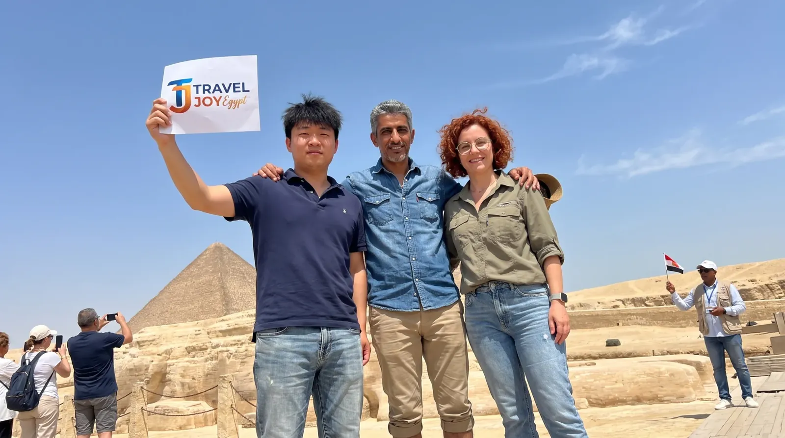 Cestovatelé u Great Sphinx of Giza – 10 dní Káhirský Nilu plavba Istanbul Kapadokie zájezd