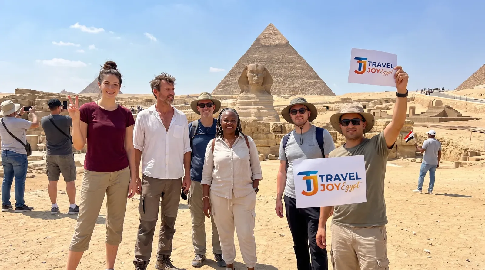Viajeros en Great Sphinx of Giza – Tour de 10 Días por Egipto de la UNESCO: El Cairo y Sharm