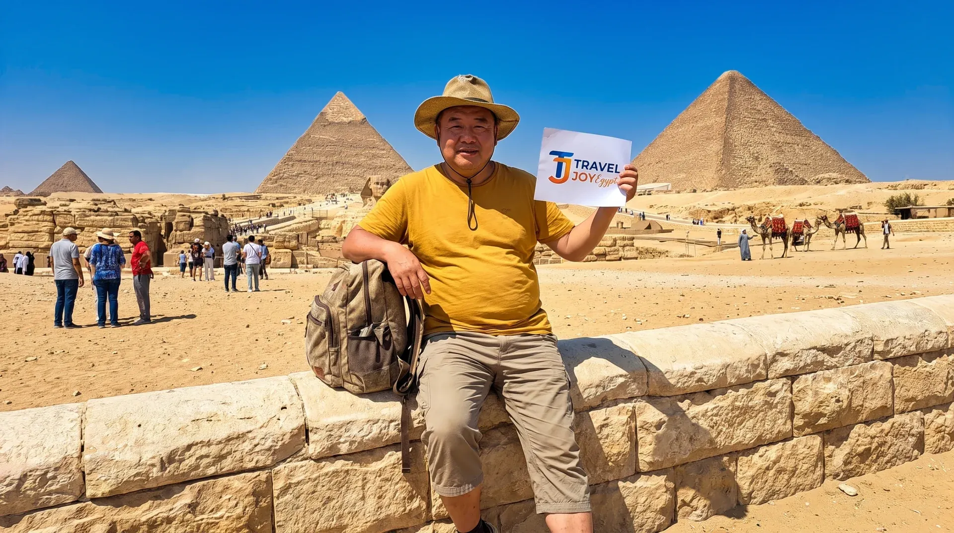 Great Pyramids on the Giza Plateau, visited on day 2