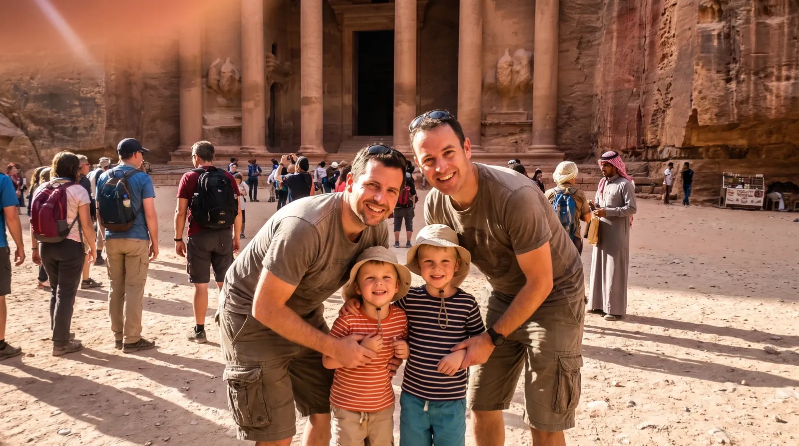 Reisende bei Petra Treasury, Jordan – Reisen Sie mit Jessica – 10 Tage nach Ägypten und Jordanien