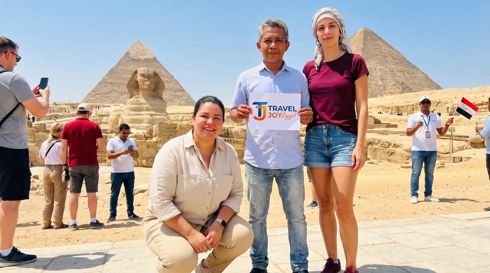 Viajeros en Great Sphinx of Giza – Expedición Grand Egypt de 11 Días