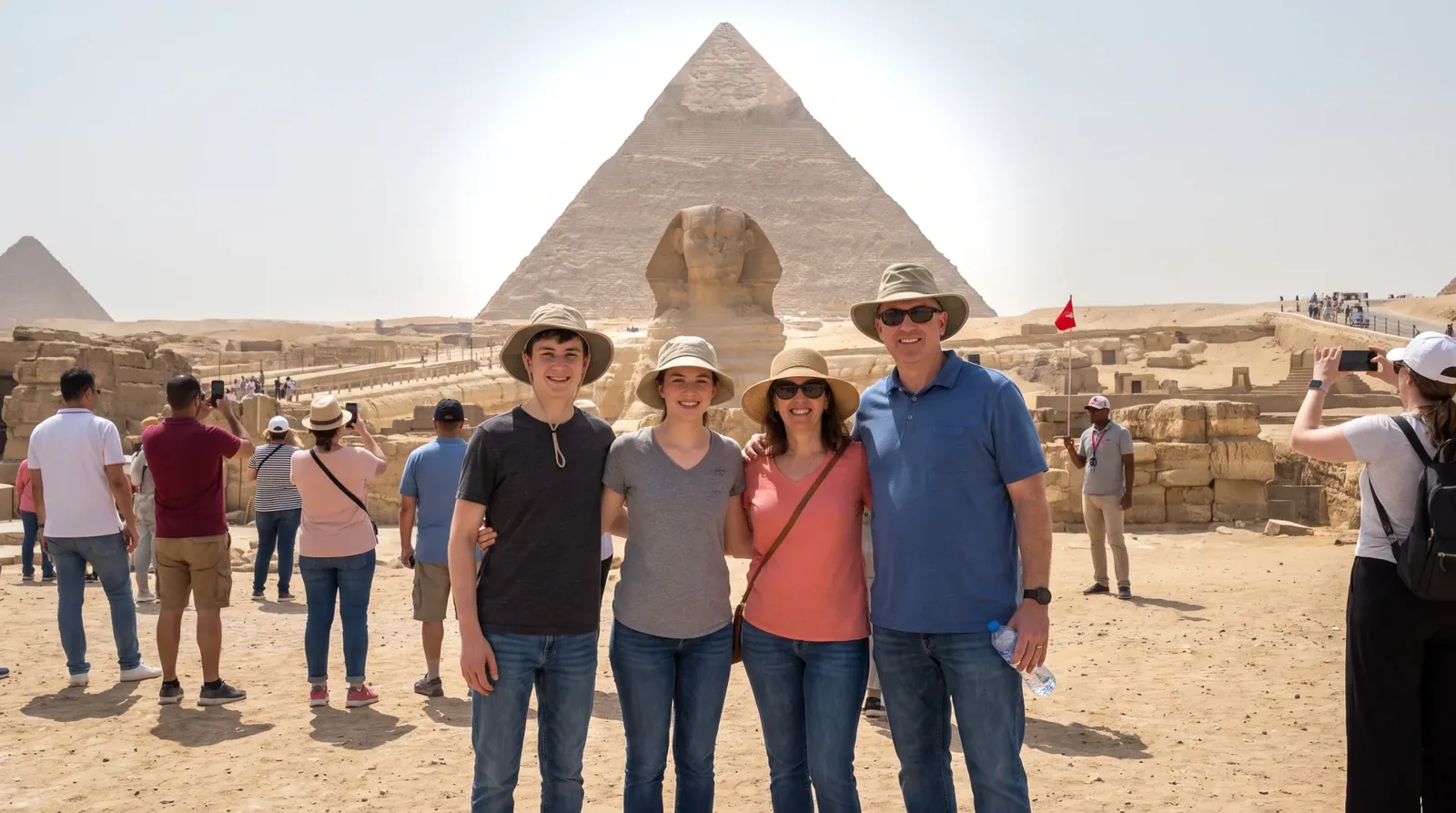 Viajeros en Great Sphinx of Giza – Navidad en Egipto: El Cairo, Hurghada y Crucero por el Nilo
