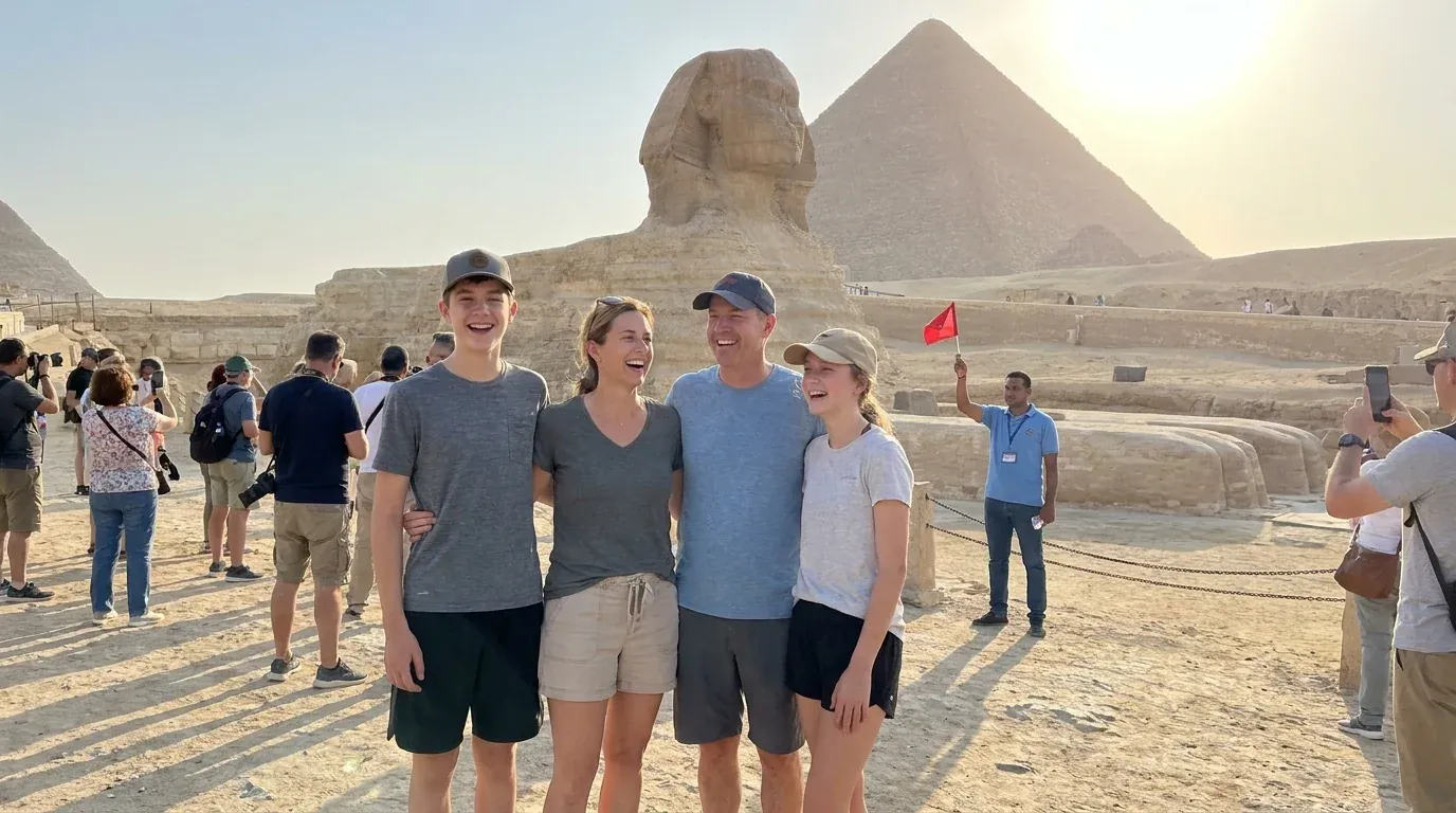 Reisende bei Great Sphinx of Giza – 13-tägige kulturelle Schätze Ägyptens