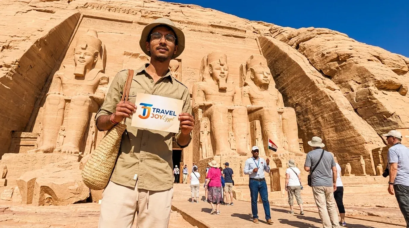 Cestovatelé u Abu Simbel Temples, Aswan – 14denní ultimátní cesta po Egyptě: Pyramidy, Níl a Rudé moře