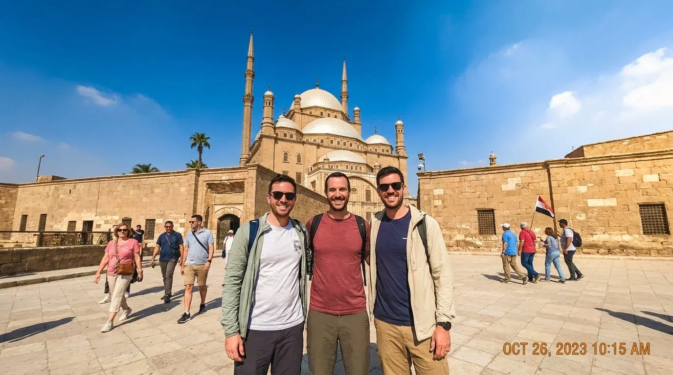 Viajeros en Citadel of Saladin and Muhammad Ali Mosque, Cairo – Egipto, Jordania y Turquía Tour de 15 Días