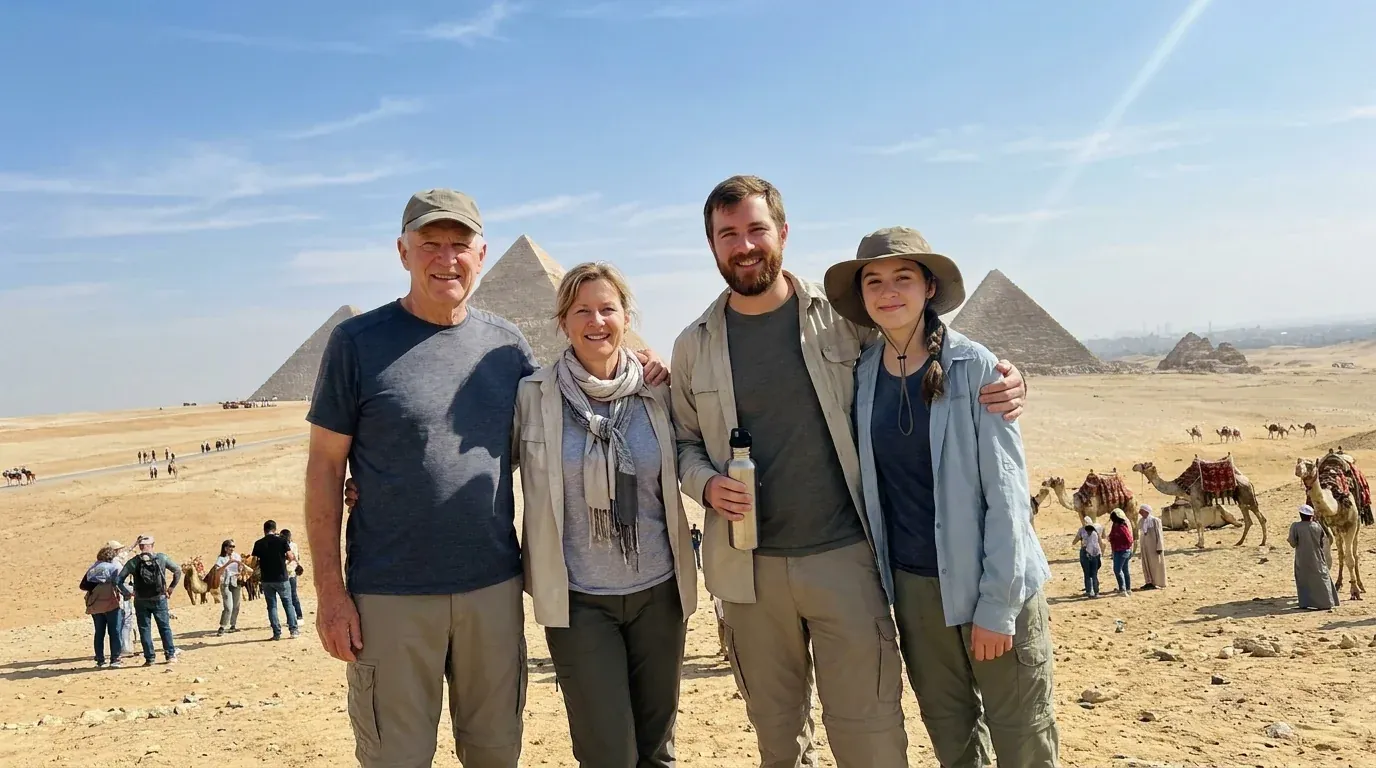 Viajantes em Pyramids of Giza, Cairo – Tour de Natal e Ano Novo no Egito