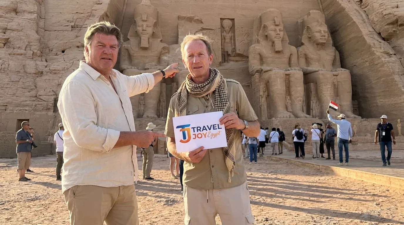 Reisende bei Abu Simbel Temples, Aswan – UNESCO Ägypten Tour: 16-tägige ultimative Erkundung