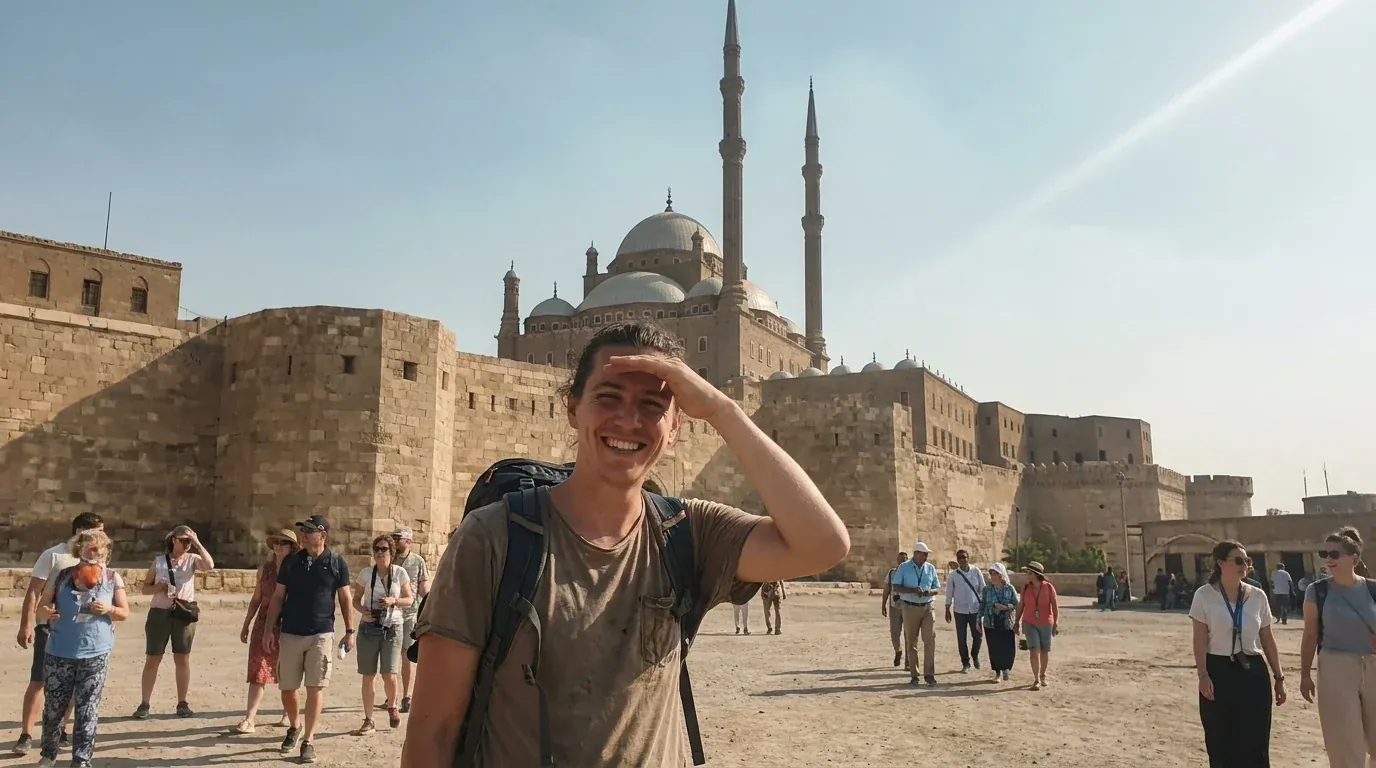 Reisende bei Citadel of Saladin and Muhammad Ali Mosque, Cairo – 17-tägiges großes Ägypten-Abenteuer