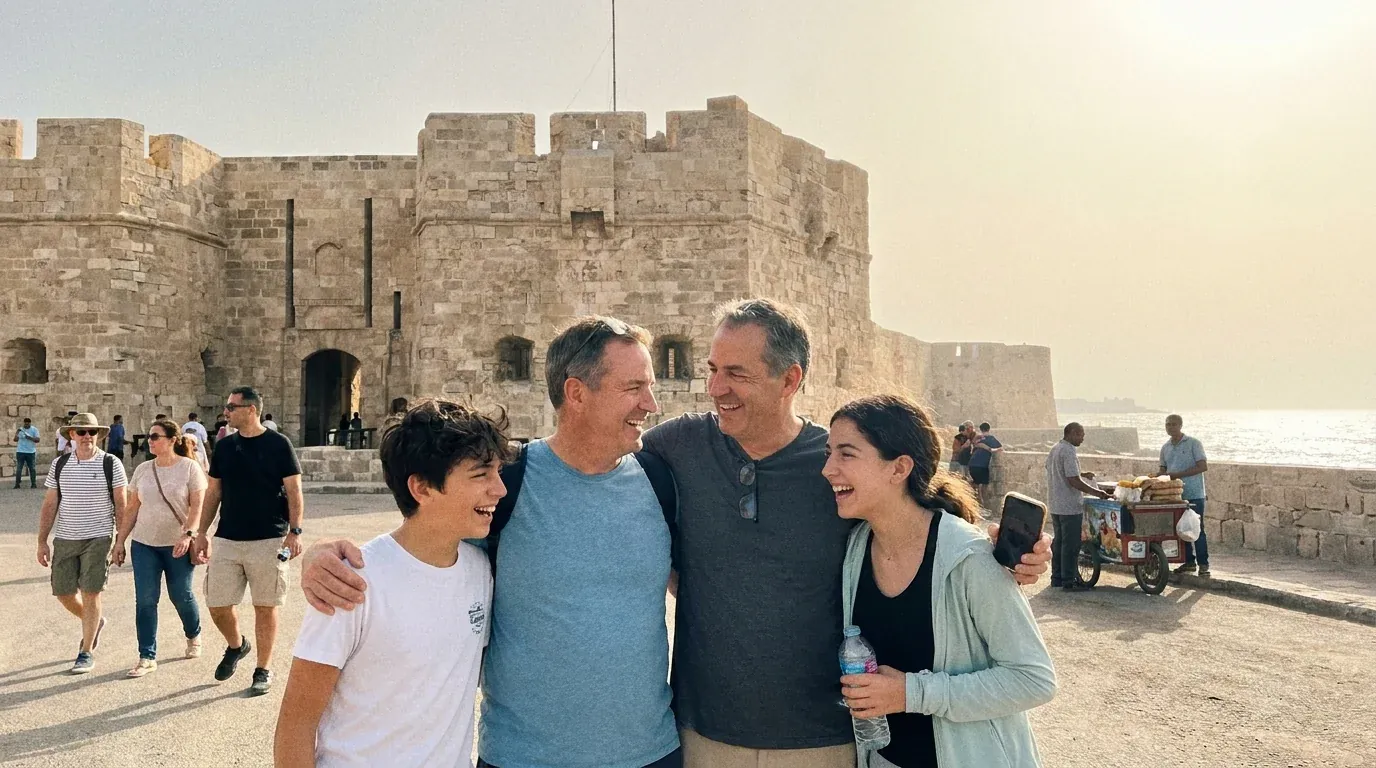Viajantes em Citadel of Qaitbay, Alexandria – Pacote turístico de 2 dias no Cairo e Alexandria