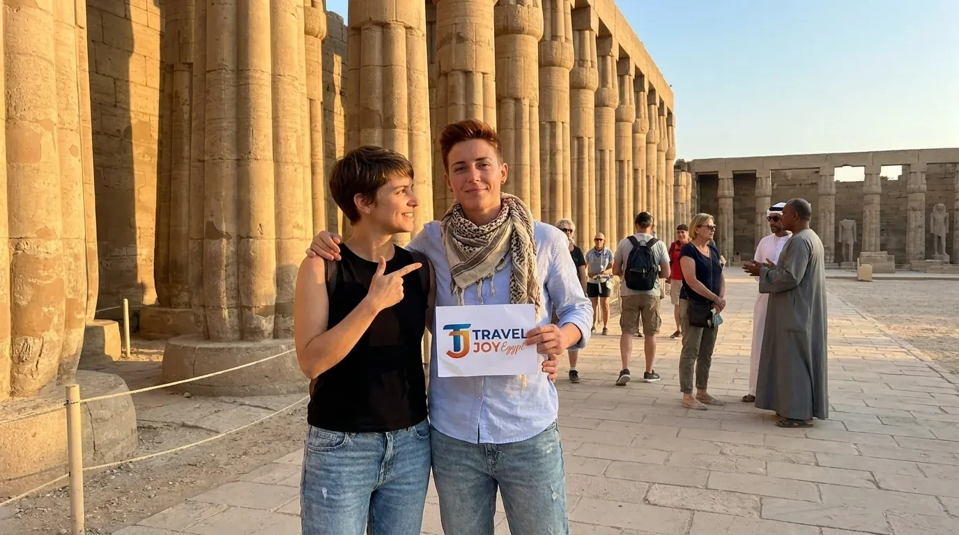 Cestovatelé u Luxor Temple – 2denní výlet do Luxoru z přístavu Safaga