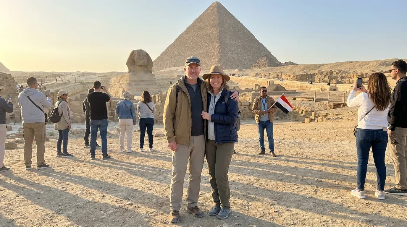 Viajeros en Great Sphinx of Giza – Paquete turístico de 3 días y 2 noches El Cairo-Alex