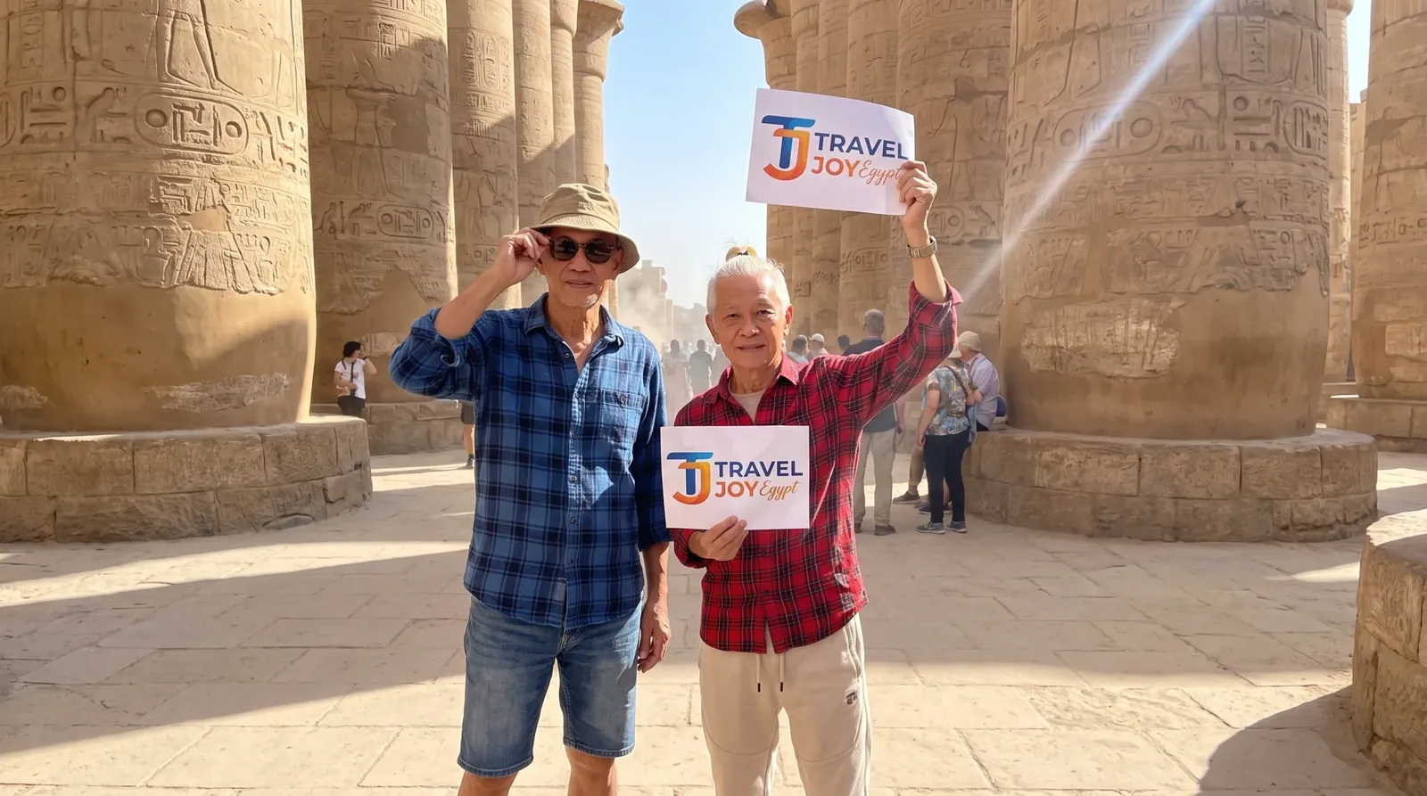 Cestovatelé u Karnak Temple, Luxor – Egyptské starověké zázraky: 11denní soukromá prohlídka