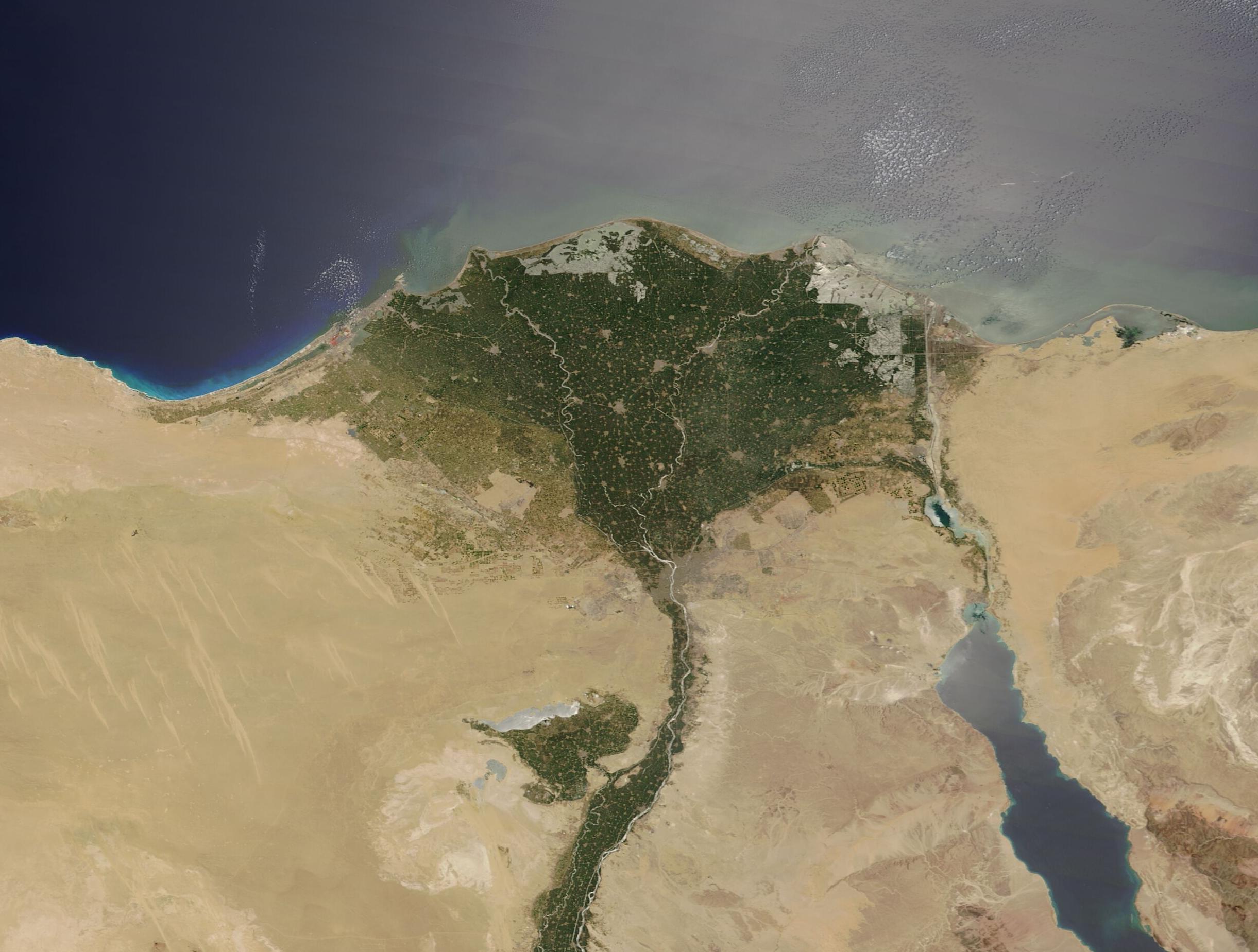 Expansive view of the Blue Desert with vehicle