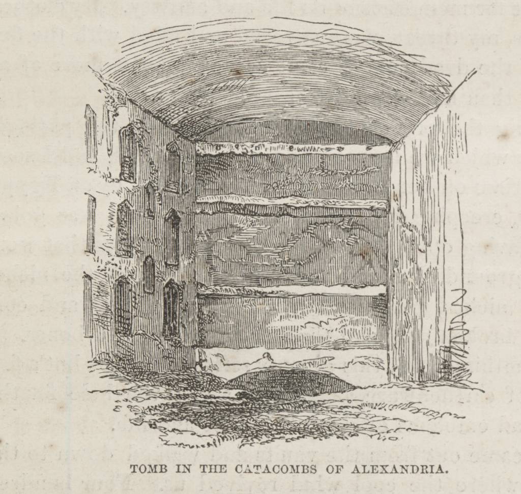 inside catacombs of kom el shoqafa, Catacombs of Kom El Shoqafa