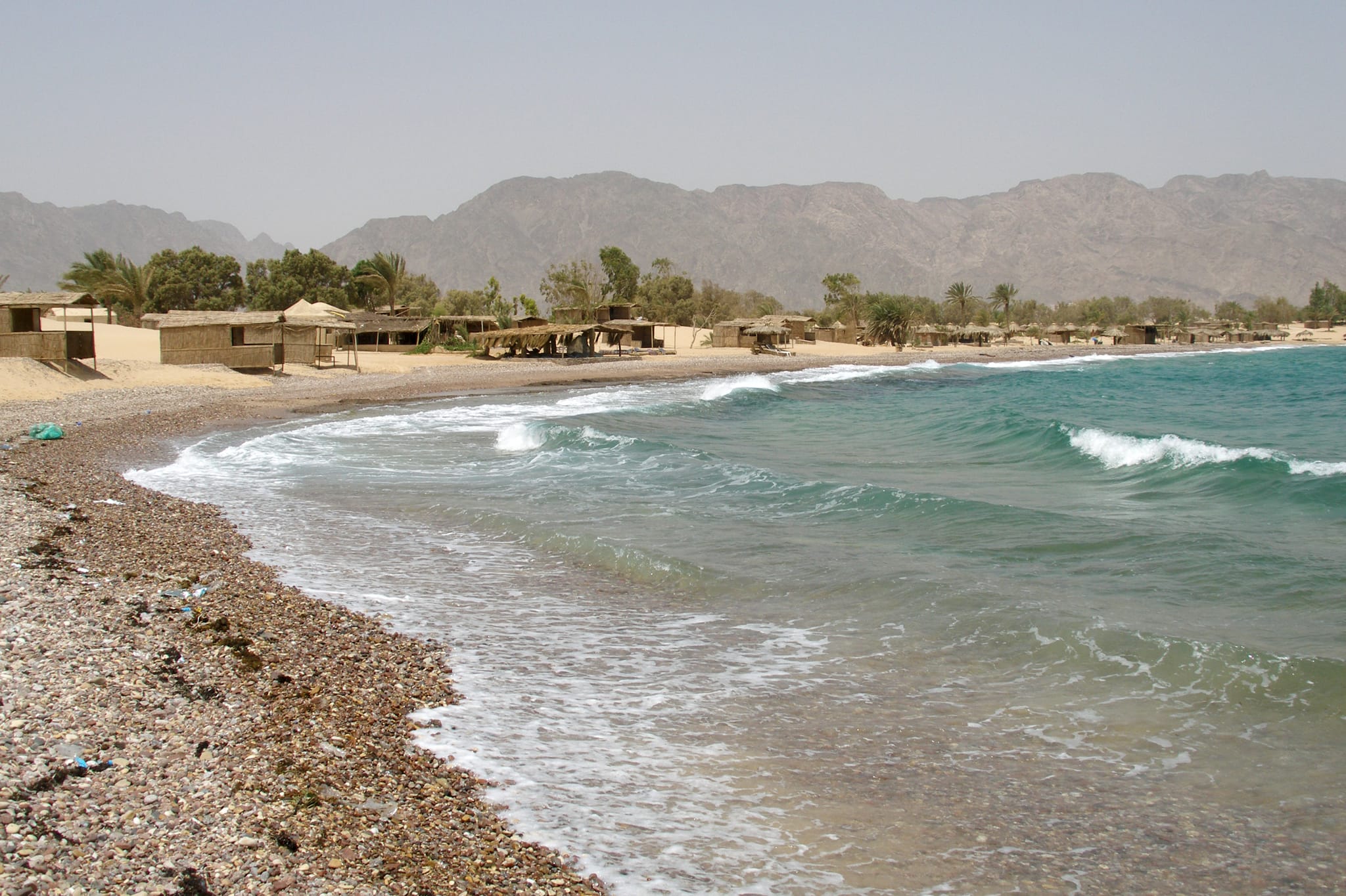 Red Sea beach resort with turquoise water Hurghada Egypt