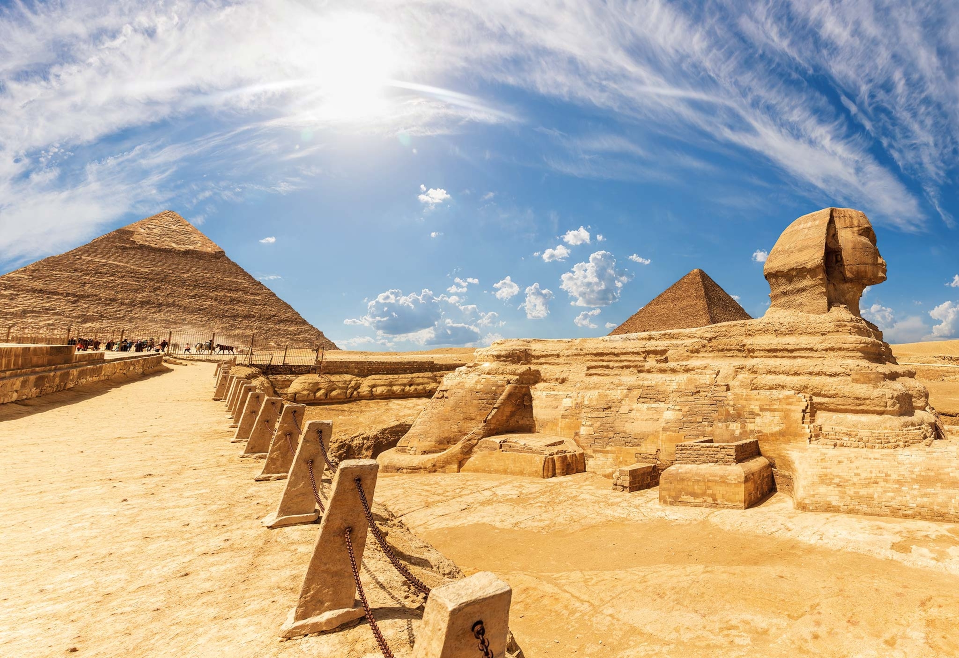 The Sphinx and The Pyramids, Giza Pyramids