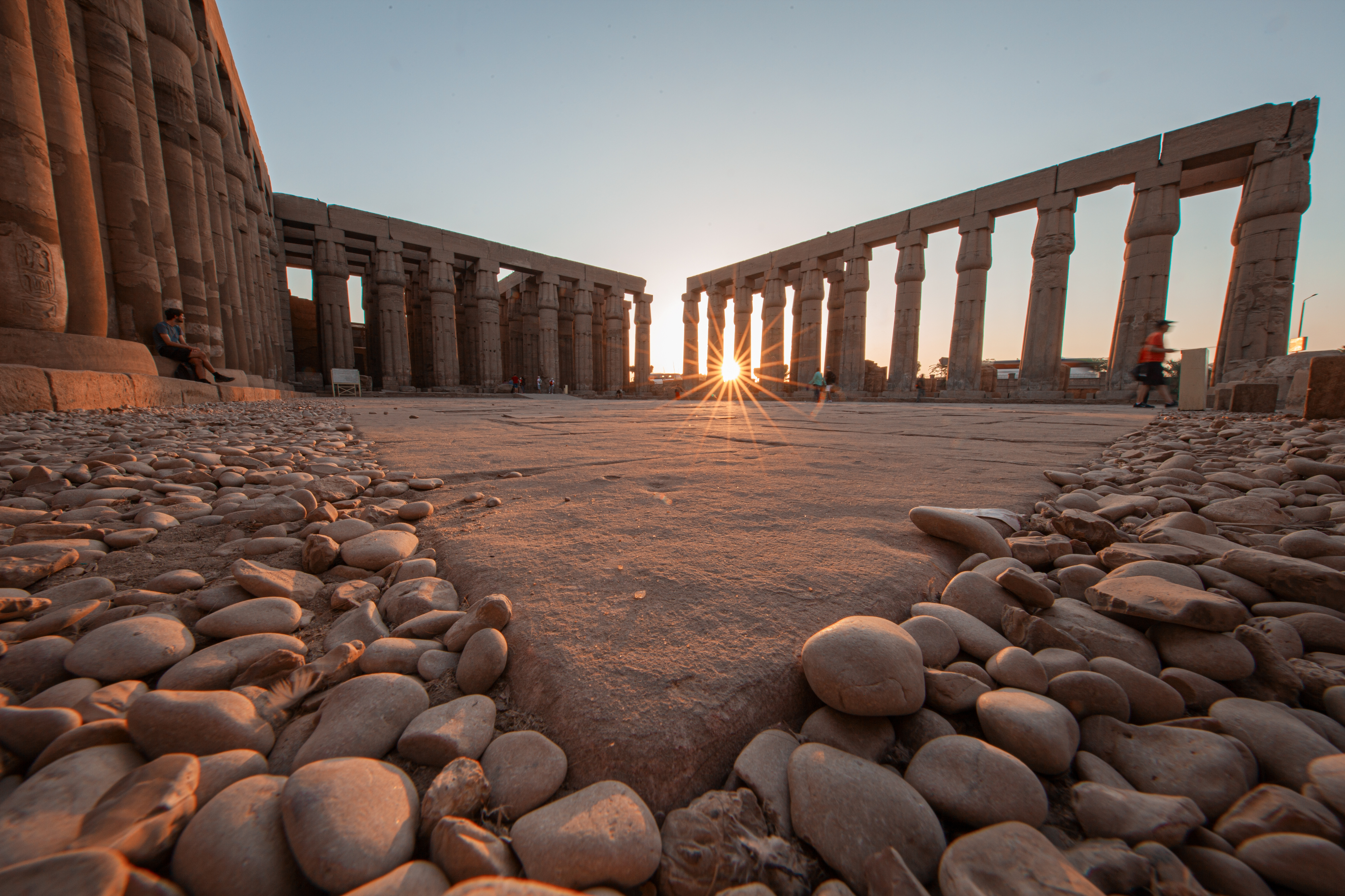 Templo de Karnak al atardecer