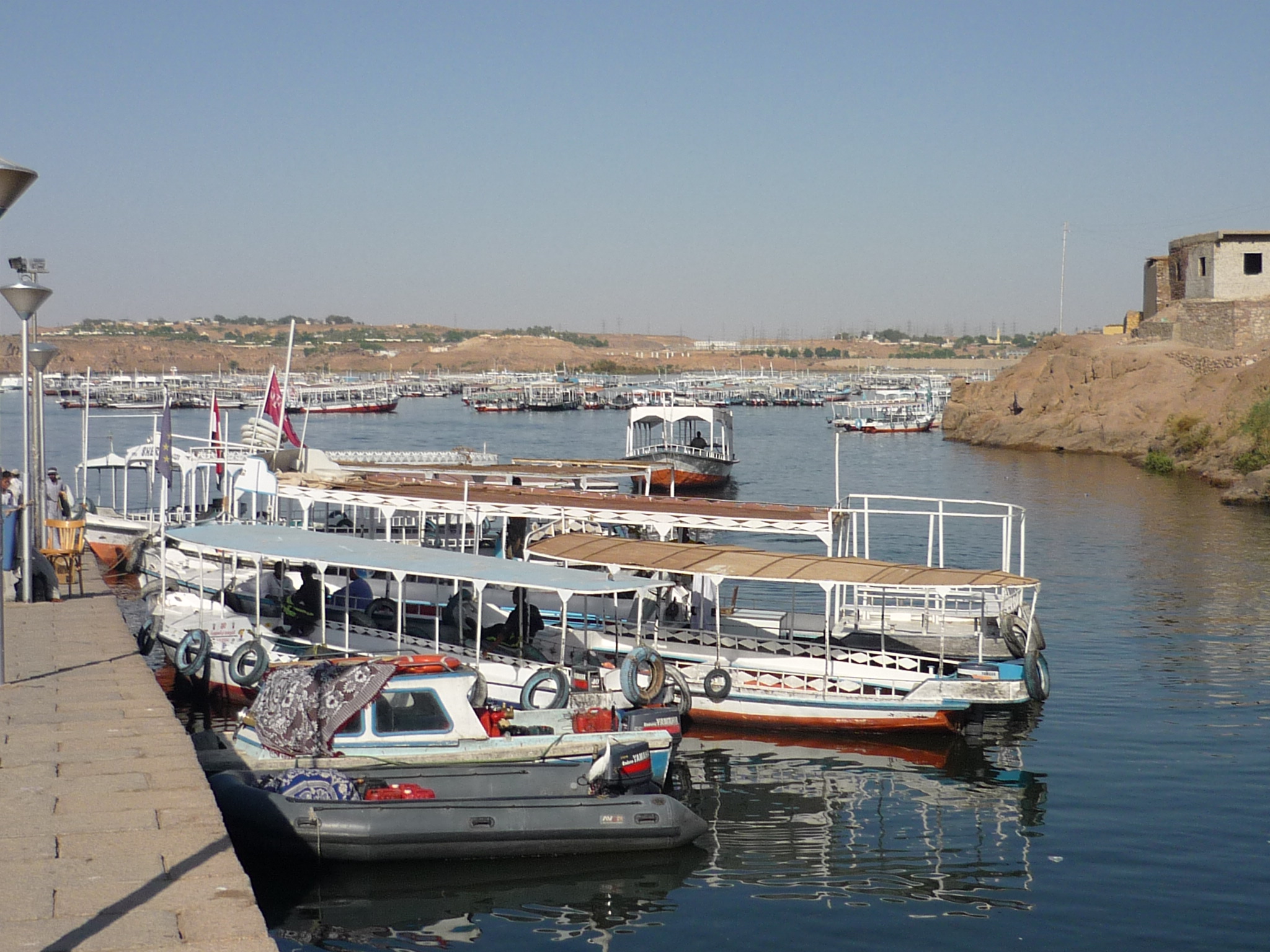 Pier at Lake Nasser, Fishing in Lake Nasser