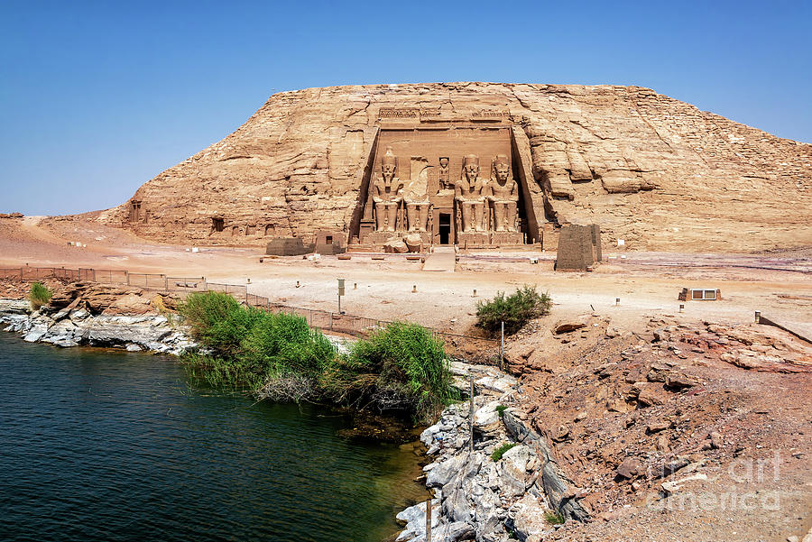 Abu Simbel temple and Lake Nasser