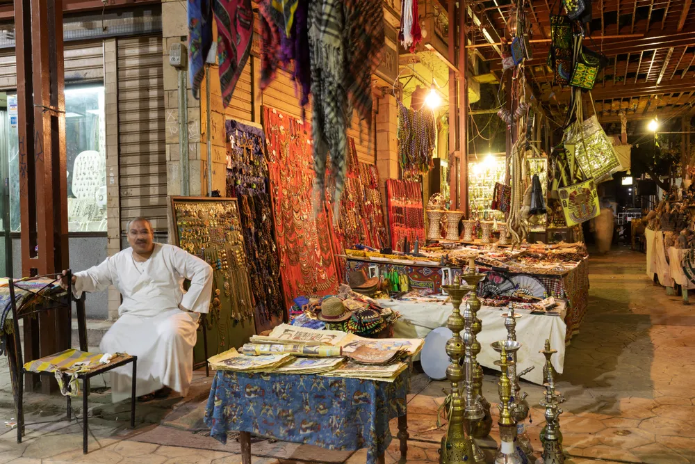 Inside the oriental market, Luxor
