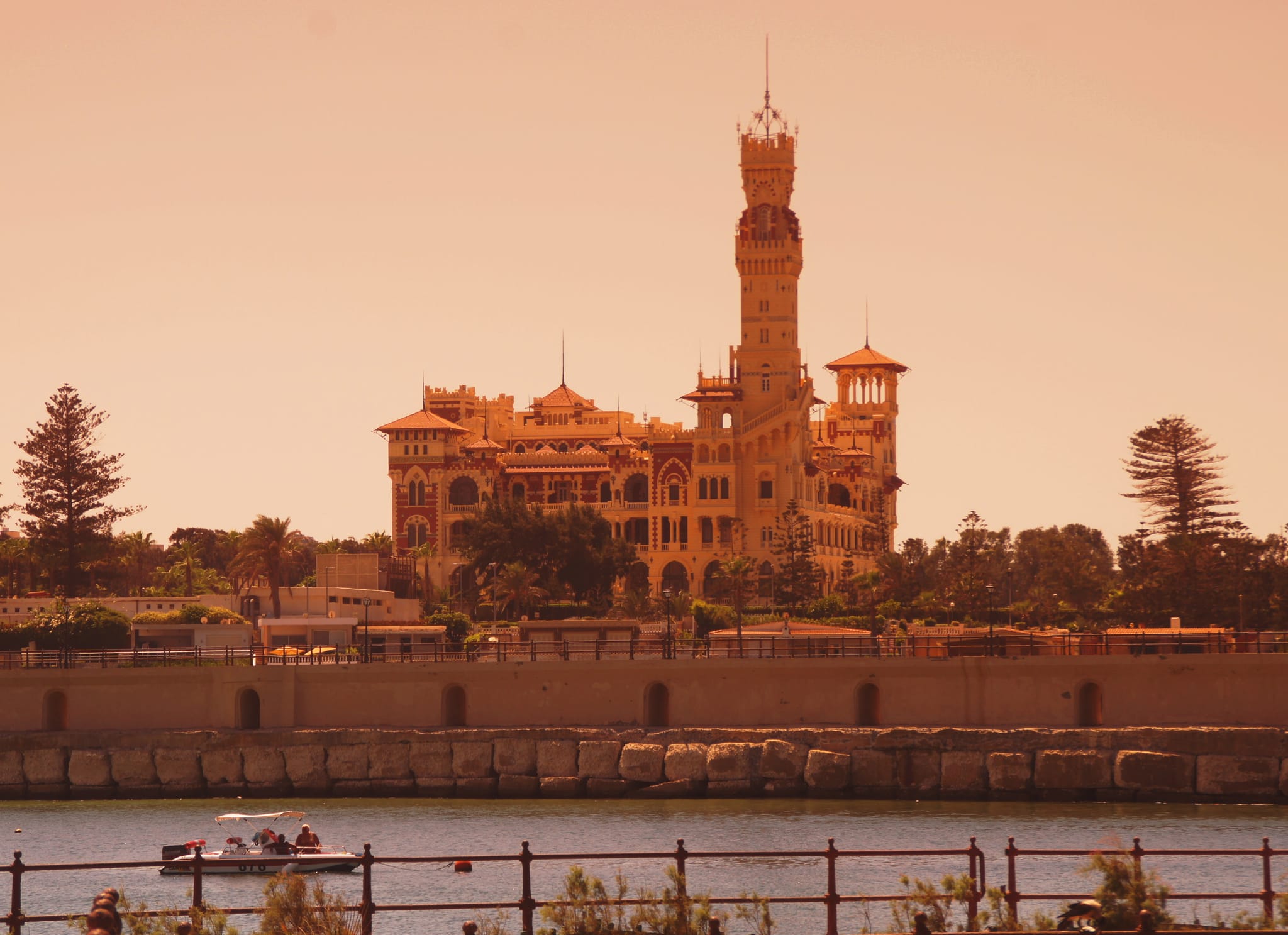 The gardens in Montazah palace, Montazah palace