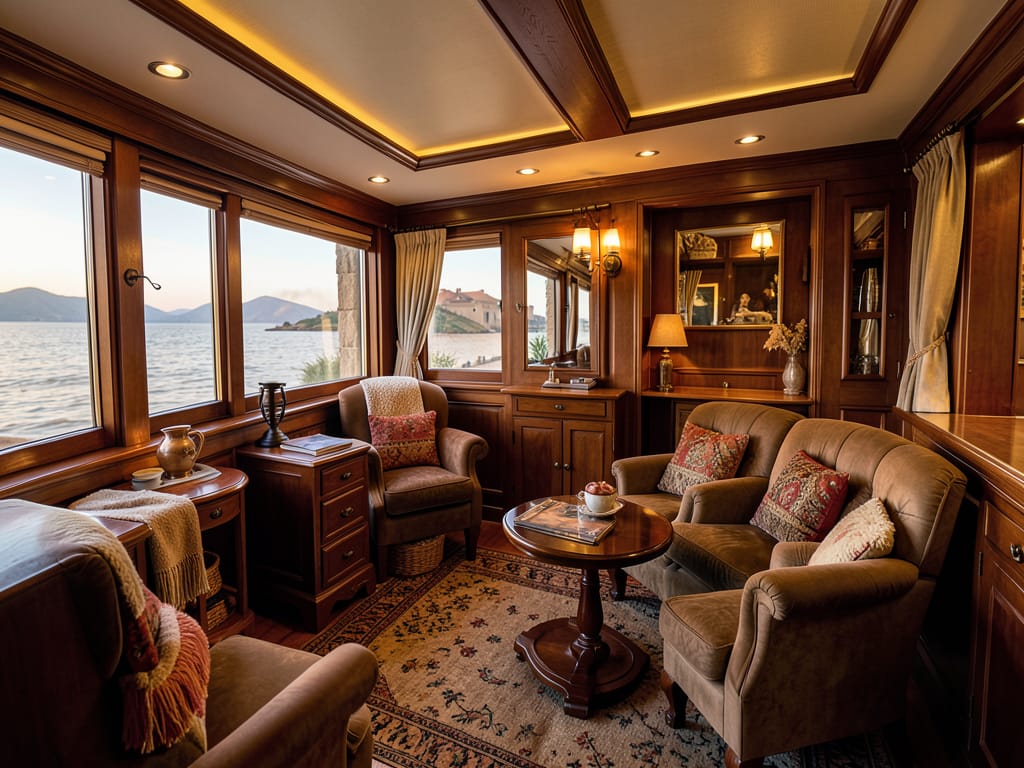 A cozy cabin on a Nile cruise ship