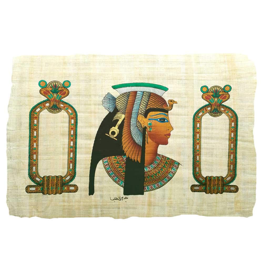 Egyptian ancient papyrus, Queen Cleopatra