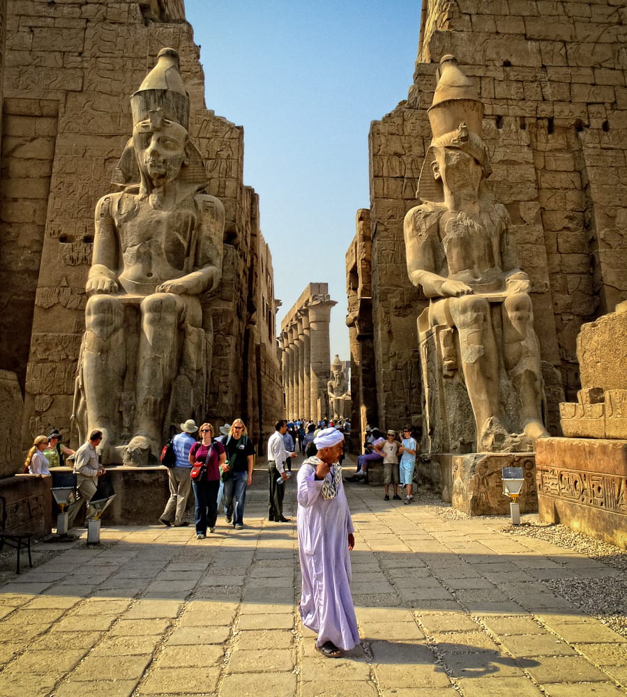 sculpture of Ramses II in Luxor temple, Ramses II