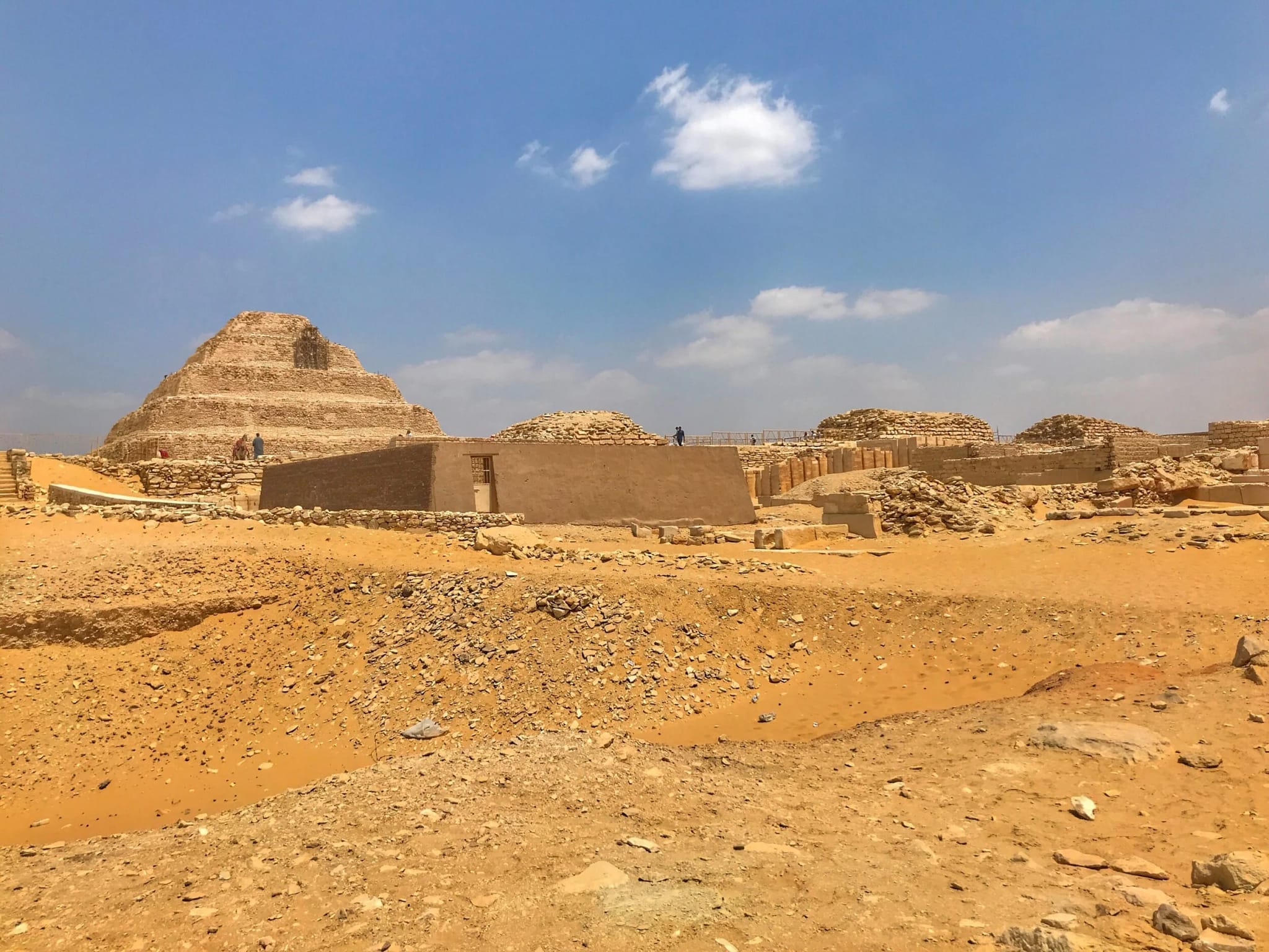 ruins near to the pyramids of unas, Saqqara Pyramids