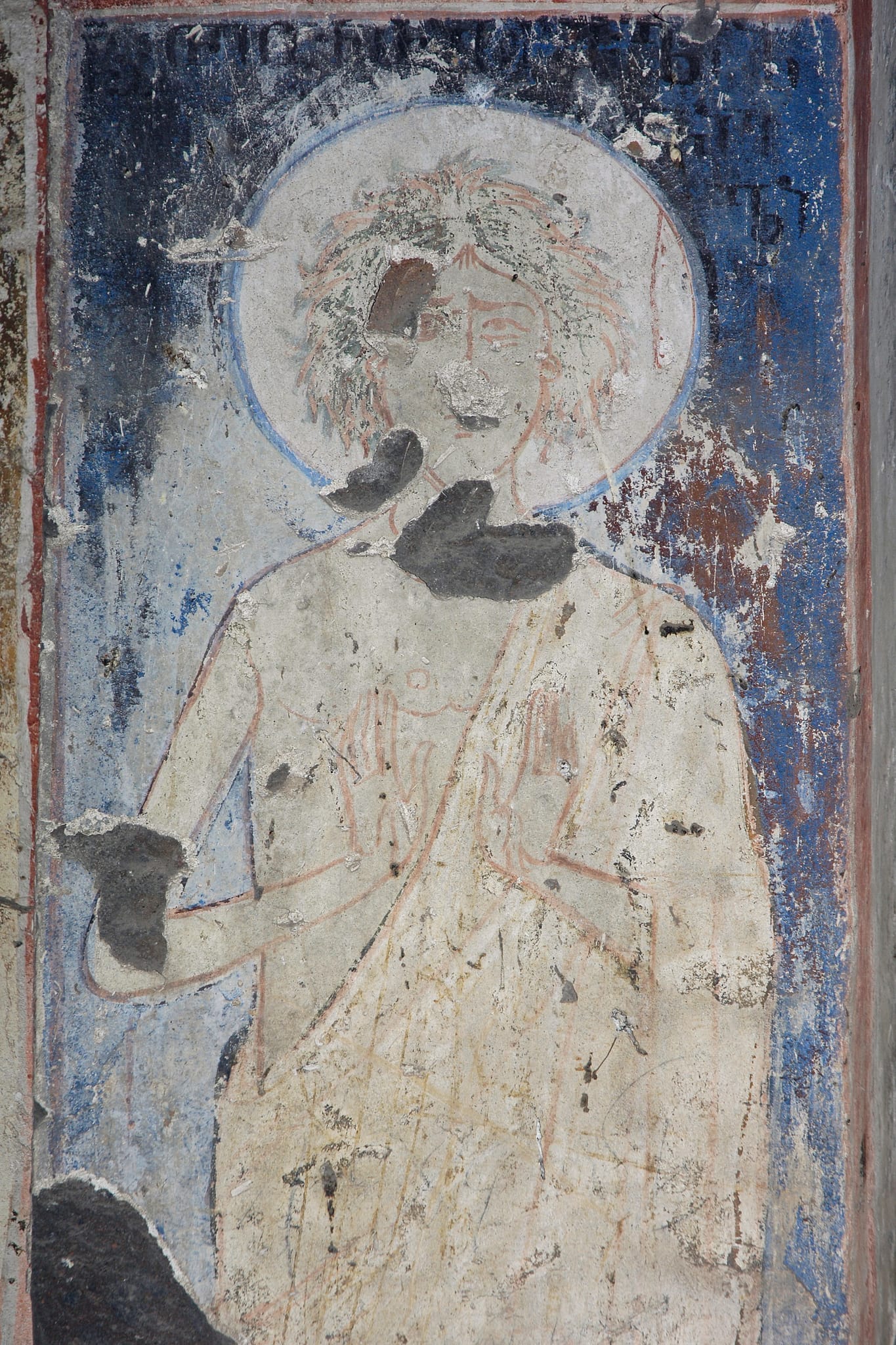 Innenansicht des Klosters des heiligen Simeon mit antiker Architektur