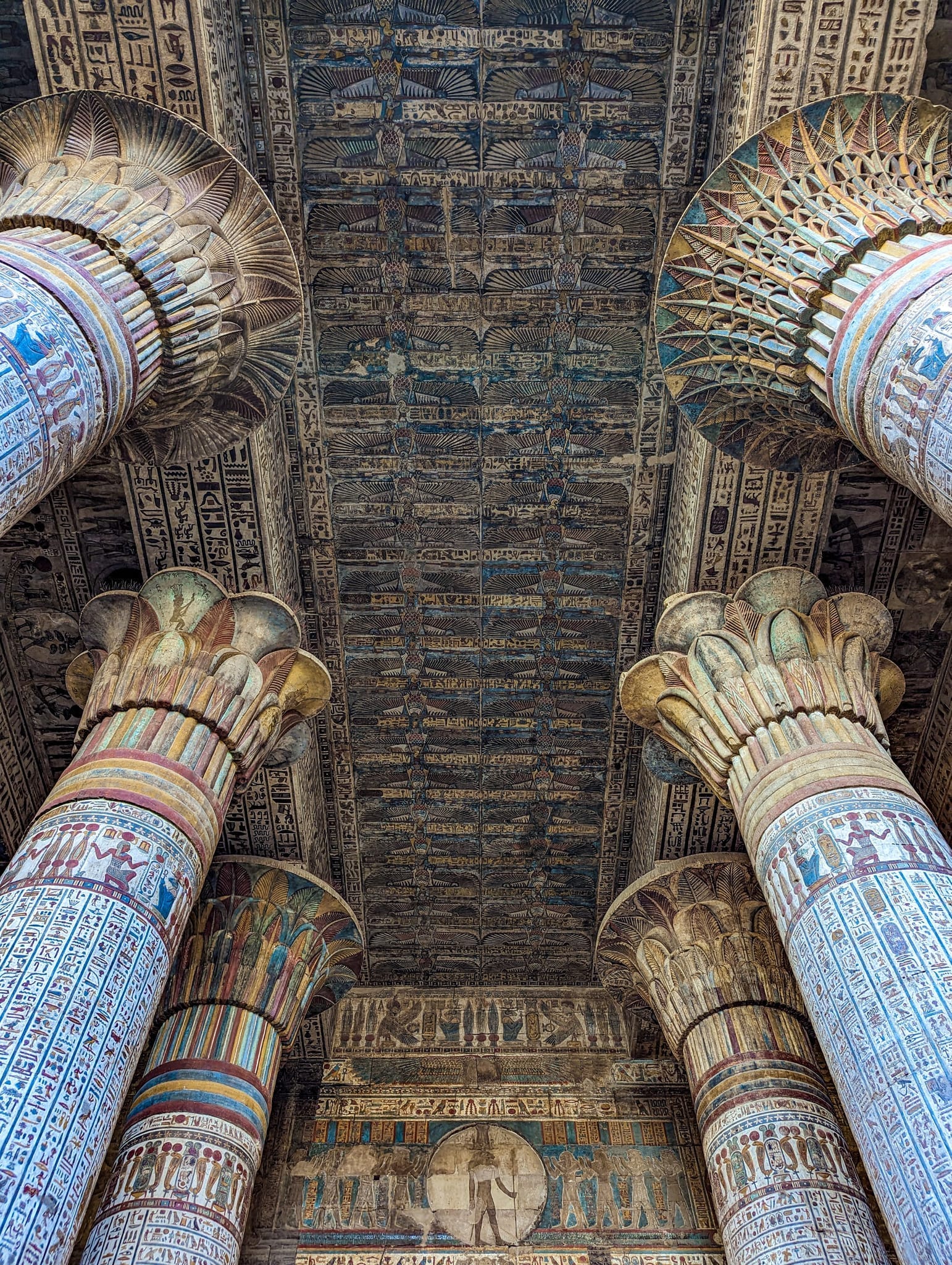 Säulen im Khnum-Tempel, Tempel von Esna