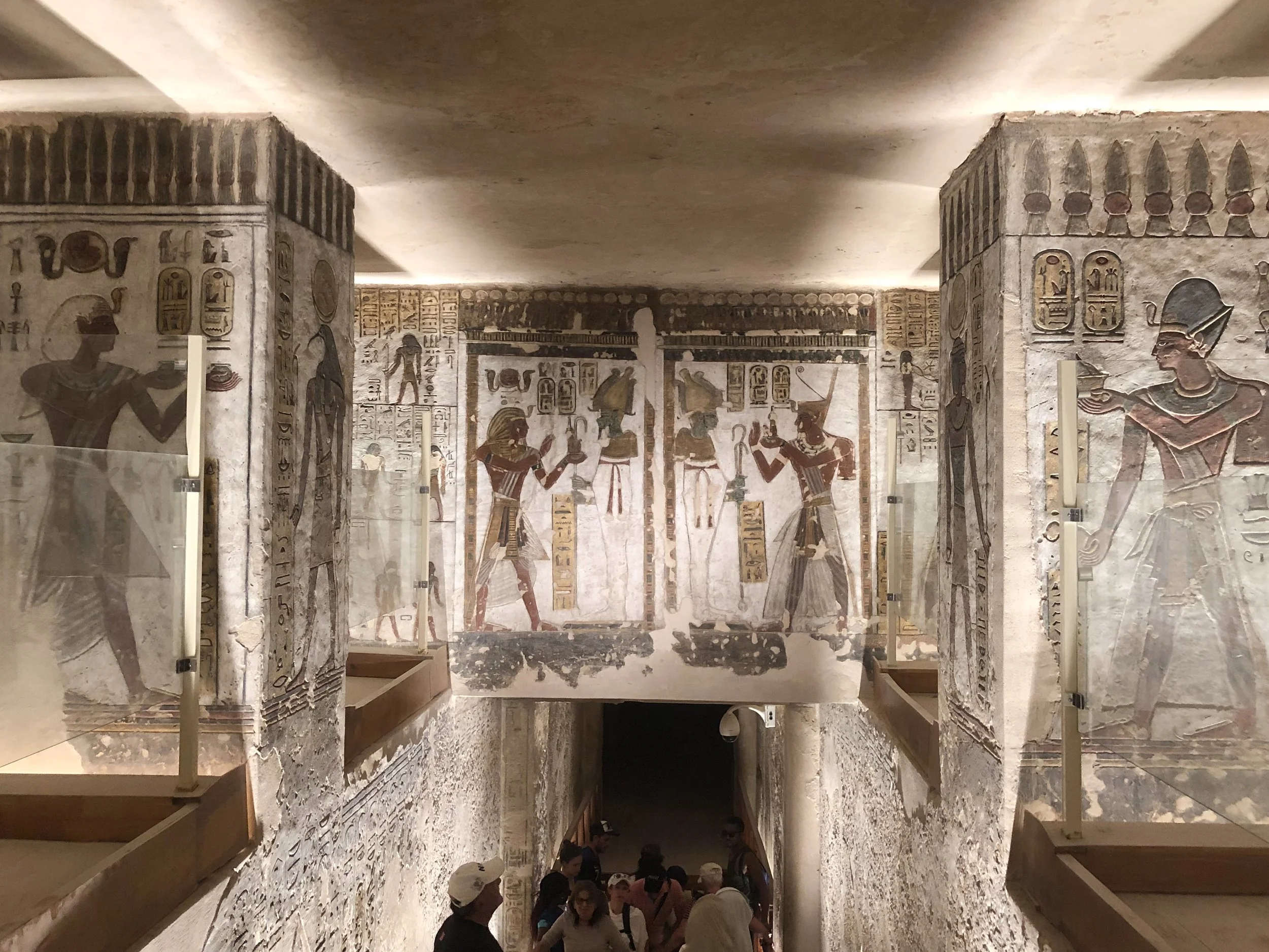 Tomb of Ancient Egyptian Pharaoh Ramesses III in Valley of Kings in Luxor, New Kingdom of Ancient Egypt